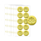 Emboss Custom Gold Seal Sticker Waterproof Self Adhesive