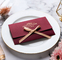 Luxury Red Wedding Gift Card Envelopes 5x7 4x6 with Folding Invitations