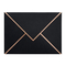 Uv Bronzing Logo Black Card Kraft Paper Envelope For Business